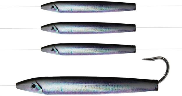 Picture of Ahi 6" Live Deception Daisy Chain Cedar Plug - Anchovy 150Lb Fluorocarbon