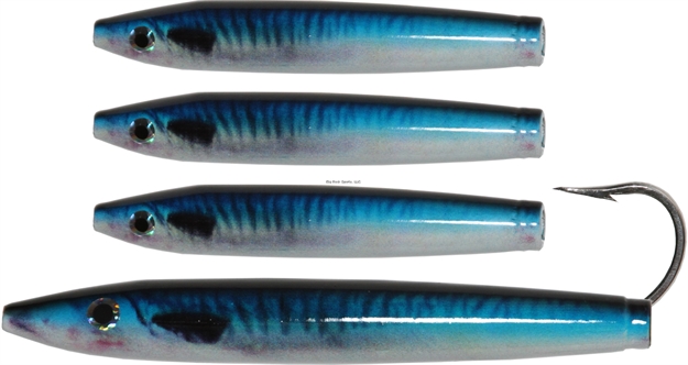 Picture of Ahi 6" Live Deception Daisy Chain Cedar Plug - Blue Mackerel 150Lb Fluorocarbon