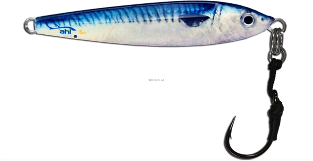 Picture of Ahi Live Deception Jigs - 8 Oz, Blue Mackerel W/Assist Hook, 300Lb Split Ring, 300Lb Dyneema, 3X Mustad Hook