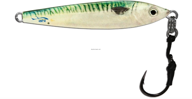 Picture of Ahi Live Deception Jigs - 8 Oz, Green Mackerel W/Assist Hook, 300Lb Split Ring, 300Lb Dyneema, 3X Mustad Hook