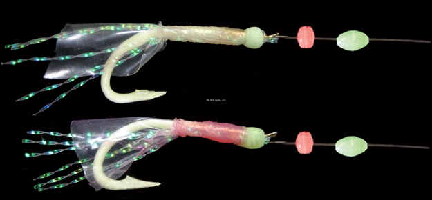 Picture of Ahi Sabiki Glow Hook Speckled Shrimp Wh/Rd Body (4,30,20)