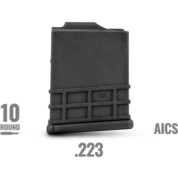 Picture of  Mdt Sporting Goods Inc 106539Blk Aics Magazine  10Rd 223Rem Black Polymer 682157403363