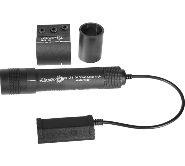 Picture of  Aimshot Kt81067 Green Rifle Laser Kit  Matte Black 669256810674