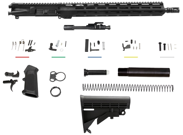 Picture of  Aim Sports Ar5cub5 Complete Build Kit  5.56X45mm Nato 16" Aluminum Black Hard Coat Anodized Receiver For Ar-15 815879019721