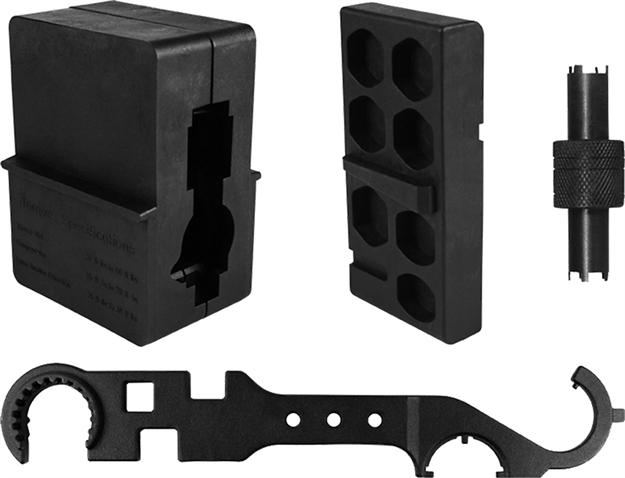 Picture of  Aim Sports Atarak Armorer's Kit  Black Anodized Ar15/M4/M16 Metal Handle 815879013965