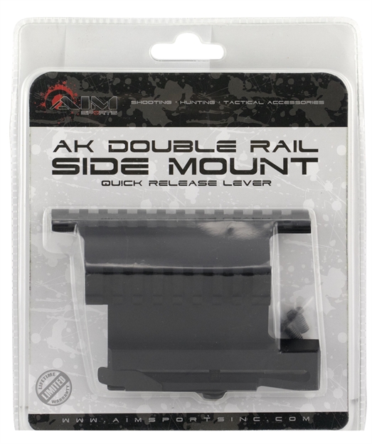 Picture of  Aim Sports Mk004s AK Dual Side Rail Mount Black Anodized Quick Release Picatinny Rail Mount Aluminum Ak-47