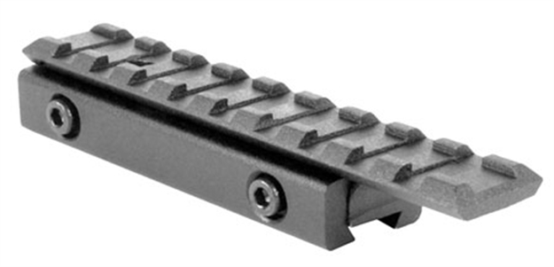 Picture of  Aim Sports Mt024 Dovetail TO Weaver Base Mount Black Anodized 9 Slot 3/8" Dovetail Mount Aluminum