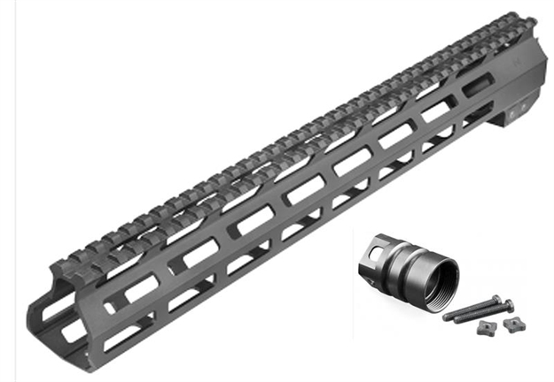 Picture of  Aim Sports Mtm13h308 AR Handguard  13.50" High M-Lok Style Made OF 6061-T6 Aluminum With Black Anodized Finish For 308 Cal Ar-10