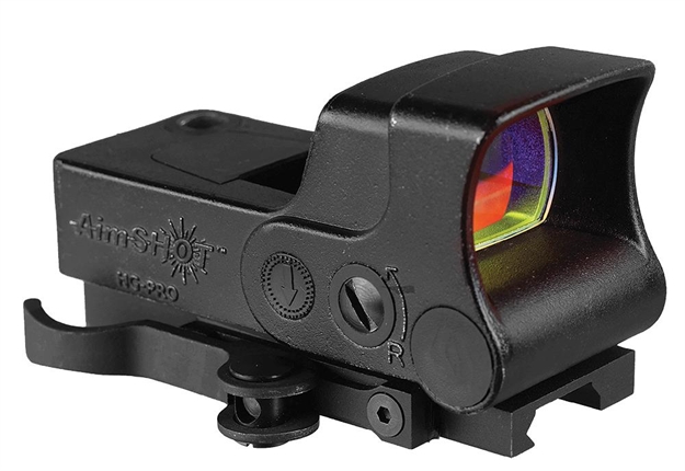 Picture of Aimshot Hgprob Hg-Pro 1X 34Mm Unlimited Eye Relief Red Crosshair Black Matte Cr123a Lithium