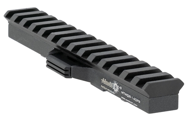 Picture of  Aimshot Mtmqr140pr Quick Release M-Lok Adapter Picatinny Rail  Black Anodized 669256711407