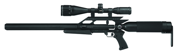 Picture of Airforce Condorss Air Rifle 1300 Fps .25Cal W/Spin-Loc Air Tank, 4-16X50 Scope, 1" High Rings, Finish Black,