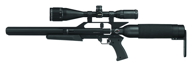 Picture of Airforce U202325s Talon SS Air Rifle 1000 Fps .25 Cal W/ Spin-Loc Air Tank, 4-16X50 Scope, 1" High Rings, Finish Black