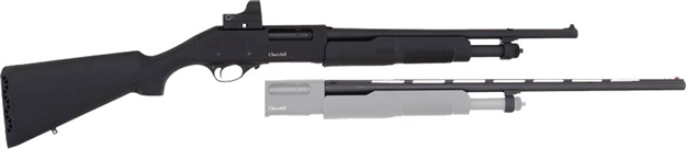 Picture of Akkar 620 20 Combo Pump Action 26" & 18.5" W/Red Dot Poly St< 111207