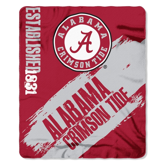 Picture of Alabama Crimson Tide Painted Fleece Throw