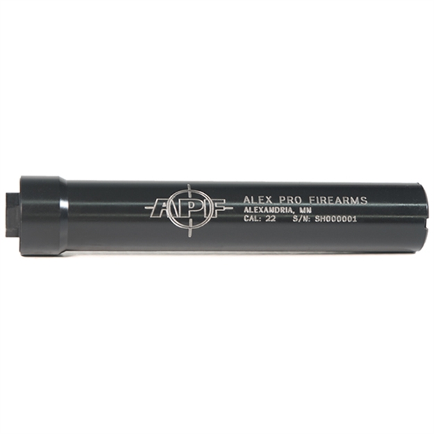 Picture of Alex Pro Firearms Silencer 22Cal Blk Titanium 1/2X28 Direct S22T