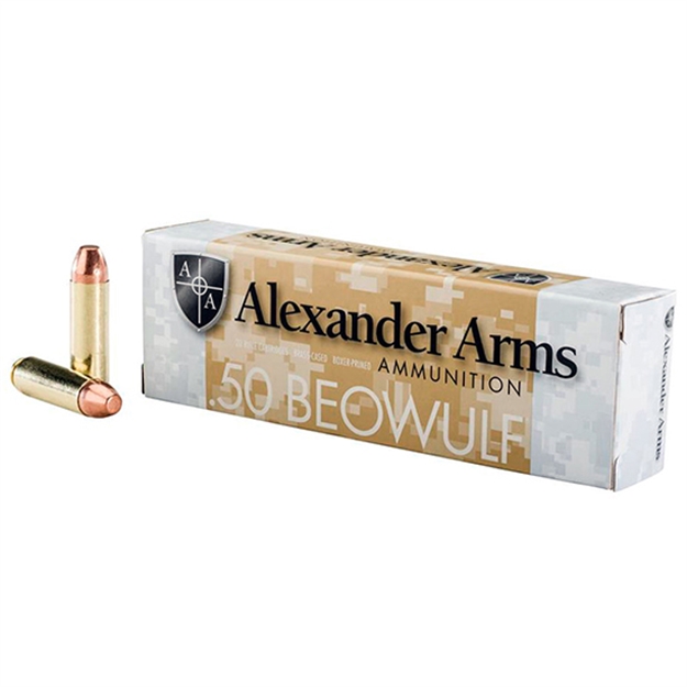Picture of Alexander Arms Ammo .50 Beowulf 335Gr. FP Fmj 20-Pack