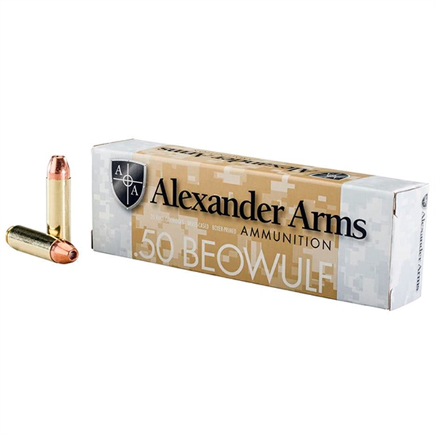 Picture of Alexander Arms Ammo .50 Beowulf 335Gr. Hollow Point 20-Pack