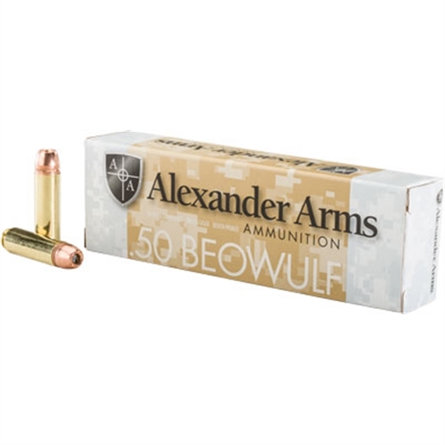 Picture of  Alexander Arms Ab350xtpbox Xtp  50Beowulf 350Gr Hornady Xtp Hollow Point 20 Per Box/10 Case