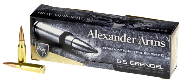 Picture of Alexander Arms Ag129sstbox Sst  6.5Grendel 129Gr Hornady Super Shot Ballistic Tip 20 Per Box/10 Case AG129SSTBX