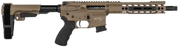 Picture of Alexander Arms Llc Phi17deve Highlander  17 Hmr 11" 10+1 Flat Dark Earth Adjustable Sba3 Pistol Brace
