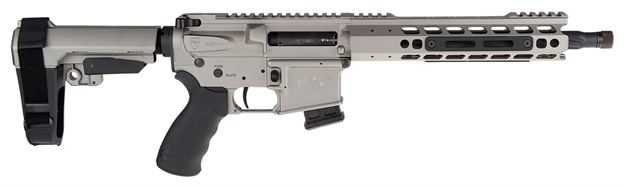 Picture of Alexander Arms Llc Phi17sgve Highlander  17 Hmr 11" 10+1 Sniper Gray Adjustable Sba3 Pistol Brace