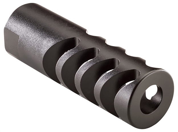 Picture of Alexander Arms Mbmmb64kit Millennium Muzzle Brake Kit Black Steel With 49/64-20 RH Tpi Threads 4" Oal 3.50" Diameter For 50 Beowulf M-BMMB64KIT