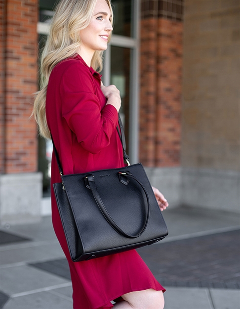 Picture of Alien Gear Holsters Tt-Pr-M016010118w-Bk Compact Conceal Carry Purse Black Polyurethane Shoulder Compact & Subcompact Ambidextrous Hand