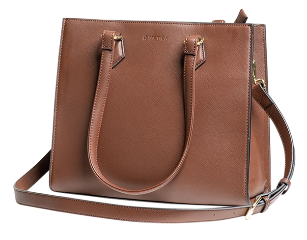 Picture of Alien Gear Holsters Tt-Pr-M016010118w-Br Compact Conceal Carry Purse Brown Polyurethane Shoulder Compact & Subcompact Ambidextrous Hand