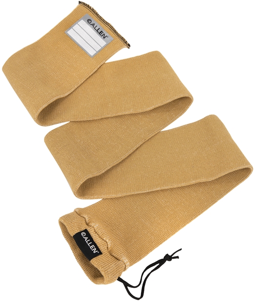 Picture of  Allen 13172 Stretch Knit Gun Sock Coyote Silicone-Treated Knit W/Custom ID Labeling Holds Rifles With Scope OR Shotguns 52" L X 3.75" W Interior Dimensions