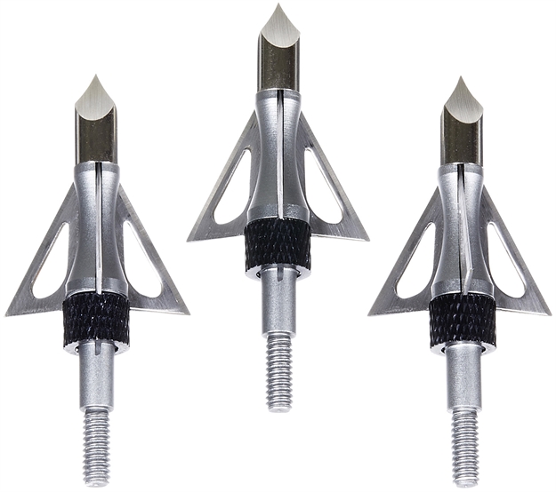 Picture of  Allen 14635 Impact Fixed Blade Broadhead Stainless Steel Blades Silver 3 Pack