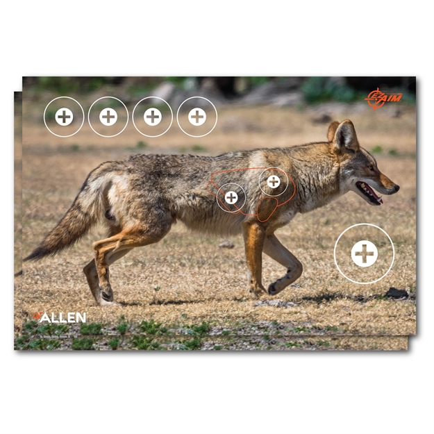 Picture of  Ez-Aim 15284 Four Color  Coyote Paper Hanging 23" X 35" Multi-Color 2 Per Pkg