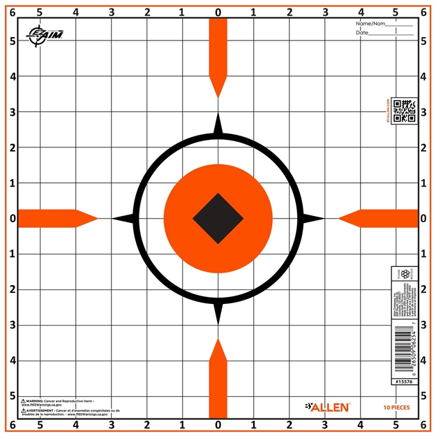 Picture of  Allen 15576   Rigid Sight-In Target 10Pk