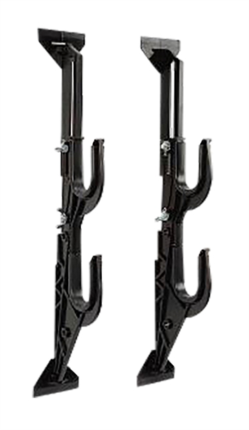 Picture of Allen Window Mount Two Gun OR Bow Rack, Molded, 9"-13" Adjustable, Black 17450 026509174509