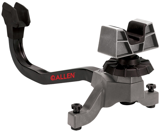 Picture of  Allen 21920 Accutrak  Shooting Rest Black Polypropylene W/Solid Metal Spine, Elevation Adjustment Screw & Rubber Rear Support