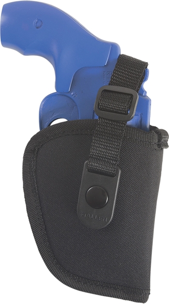 Picture of  Allen 44809 Cortez  Owb, Size 09 Black Polyester, Fits Small Frame 5Rd Revolver W/Hammer Spur, Belt Loop Mount Right Hand