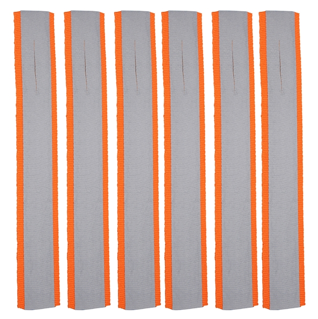 Picture of Allen 458 Flagging Strips  Orange Polyester Reflective 6" Long 6 Strips
