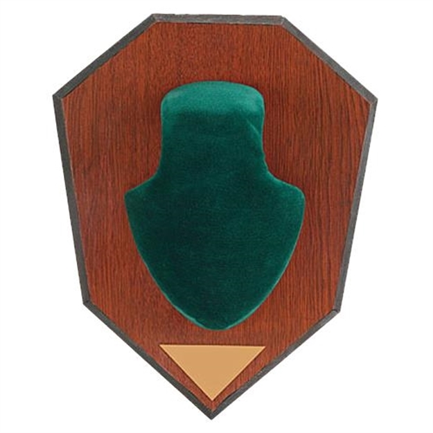 Picture of Allen Antler Mounting Kit, Wood Grain Plaque, Green Skull Cover 562