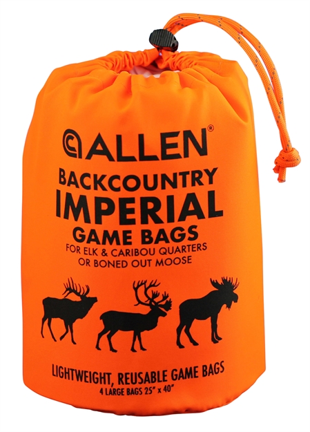 Picture of  Allen 6590 Backcountry Imperial Elk Game Bag Set Orange Polyester 4 Bags 026509063629