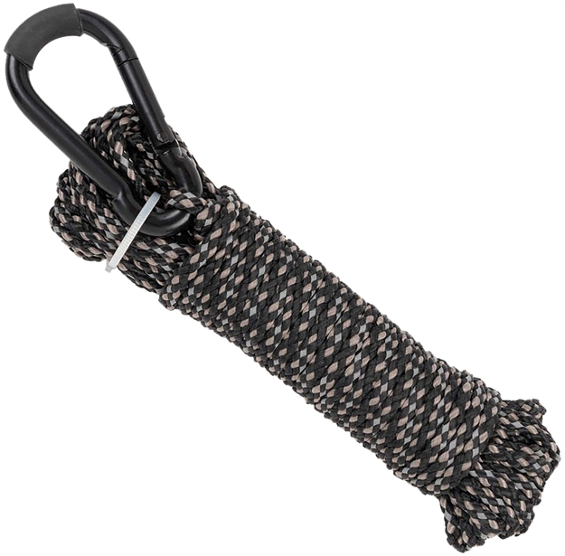 Picture of  Allen 7248 Reflective Hoist Rope  Black 25' Long