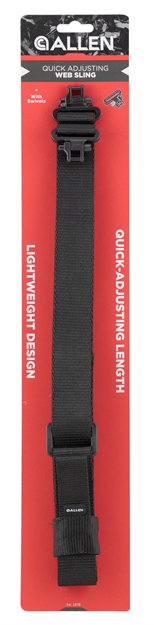Picture of Allen Rifle Sling , 1-1/4" Web, Quick Adjusting, W/Swivels Black 8061 026509080619