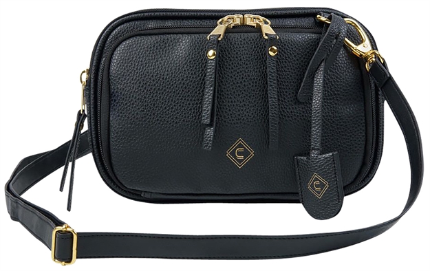 Picture of  Allen 90-91 Girls With Guns Tomboy Clutch 10" Long Black PU Leather 026509065067