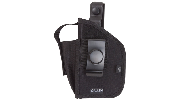 Picture of Allen Ambidextrous Laser Holster, Belt Clip, Thumb Break, #41 Med Auto Black SZ 41