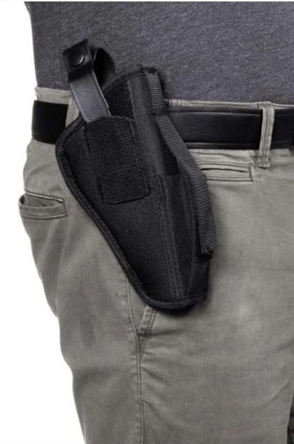 Picture of Allen Ambidextrous Belt Holster, Flap Closure, W/Mag Pouch 4.5"-5" LG Autos Blk 44503 026509445036
