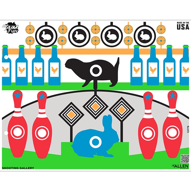 Picture of Allen Company Inc., The EZ Aim 23X19 Paper Tgt Fun Shootgal 4Pk Multi 15779 026509076247