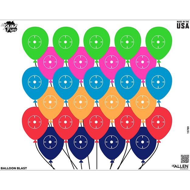 Picture of Allen Company Inc., The EZ Aim 24X19 Paper Tgt Fun Balloon 4Pk Multi 15780 026509076254