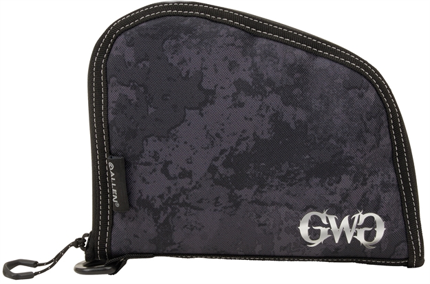 Picture of Girls With Guns 9078 Midnight Handgun Case 8" Black/Shade Blackout Camo, Locking Zipper 907-8