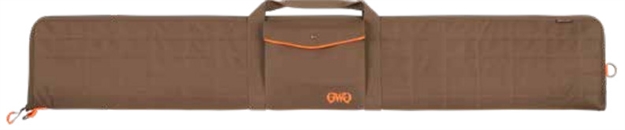 Picture of  Allen 1104-52 Highland Shotgun Case 52" Brown Quilted Polyester Exterior, Front Flap Pocket W/Magnetic Closure, Lockable Zipper