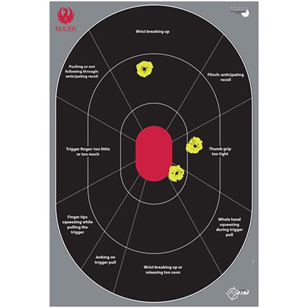 Picture of Allen Company Inc., The Ruger Splash Adhesive HG Trainer Tgt 5Pk 27998 026509061649