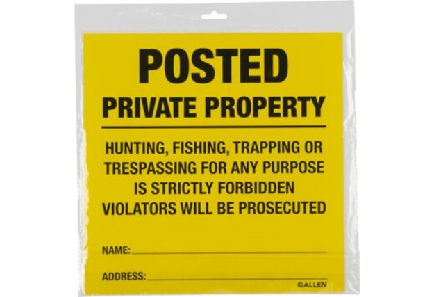 Picture of Allen Company Posted NO Trespassing Sign 12 Pack 15824 026509077602