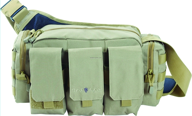 Picture of Allen Edge Bail Out Bag, 15" X 9" X 6", External Mag Pockets And Accessory Pockets, Molle Web System, Tan